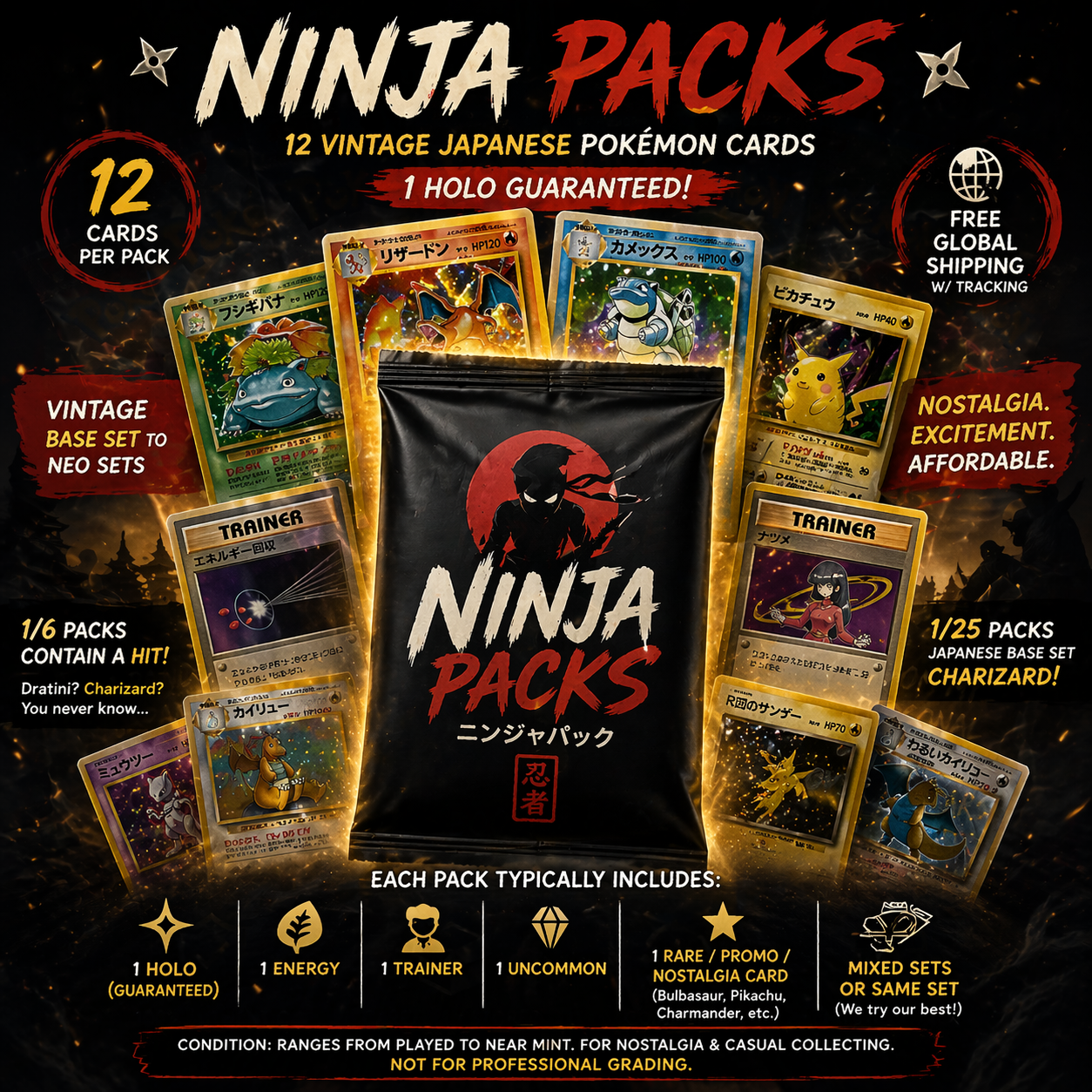 Ninja Packs | Vintage Japanese Pokemon Booster Packs Japan Direct Ninja Packs | Vintage Japanese Pokemon Booster Packs Japan Direct