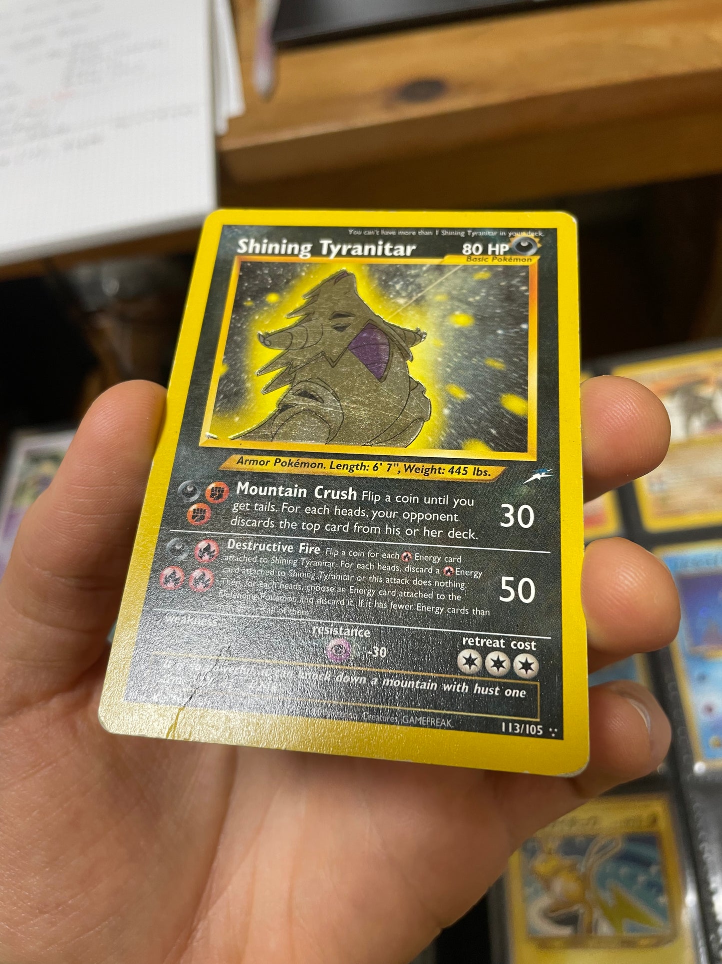 Shining Tyranitar #113 (Pokemon Neo Destiny)