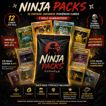 Ninja Packs | Vintage Japanese Pokemon Booster Packs