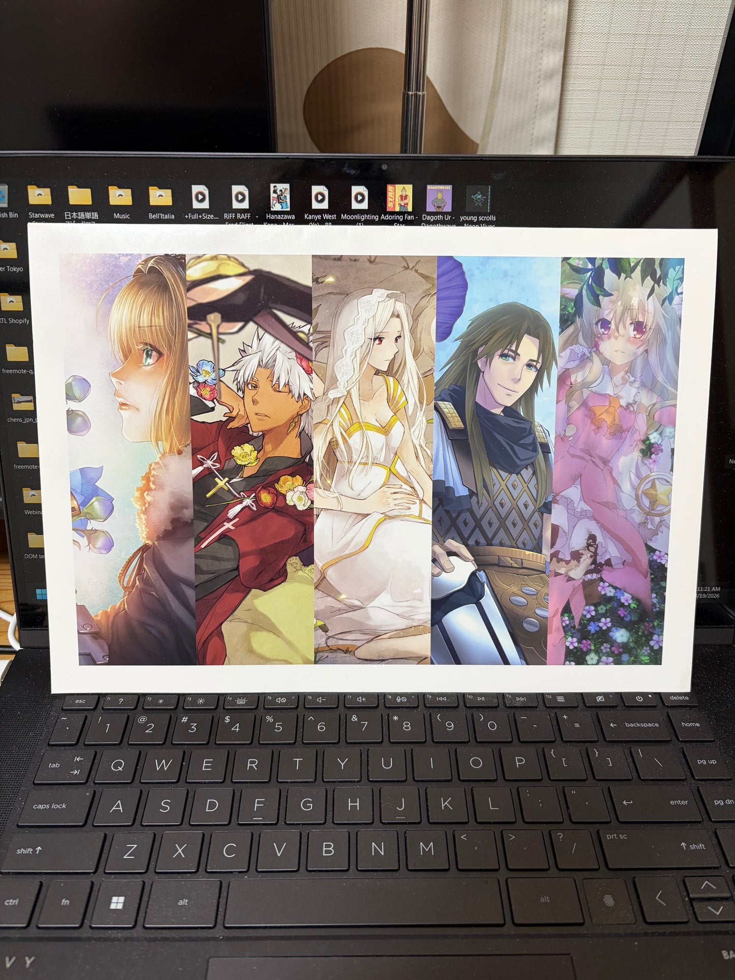 Fate 10th Anniversary book mark collection