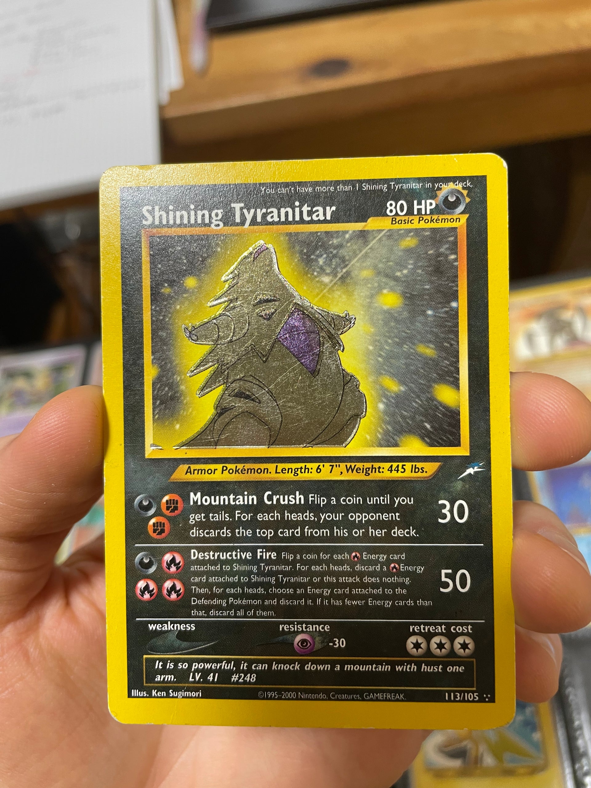 PSA1 Shining Tyranitar #113 ひかるバンギラス 英語版 Shining PSA1 Shining Tyranitar #113 ひかるバンギラス 英語版 Shining