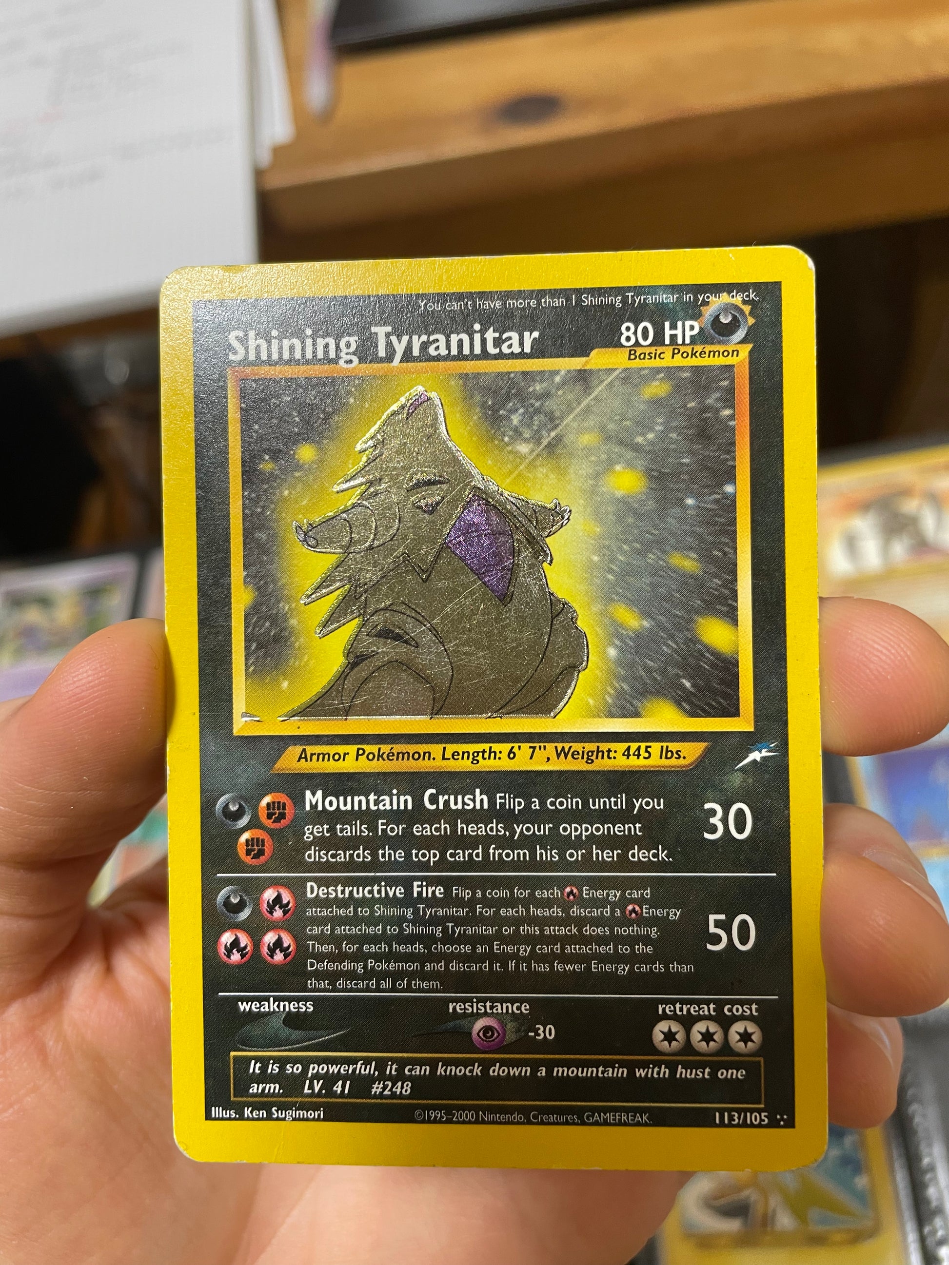 Shining Tyranitar #113 (Pokemon Neo Destiny) Japan Direct Shining Tyranitar #113 (Pokemon Neo Destiny) Japan Direct