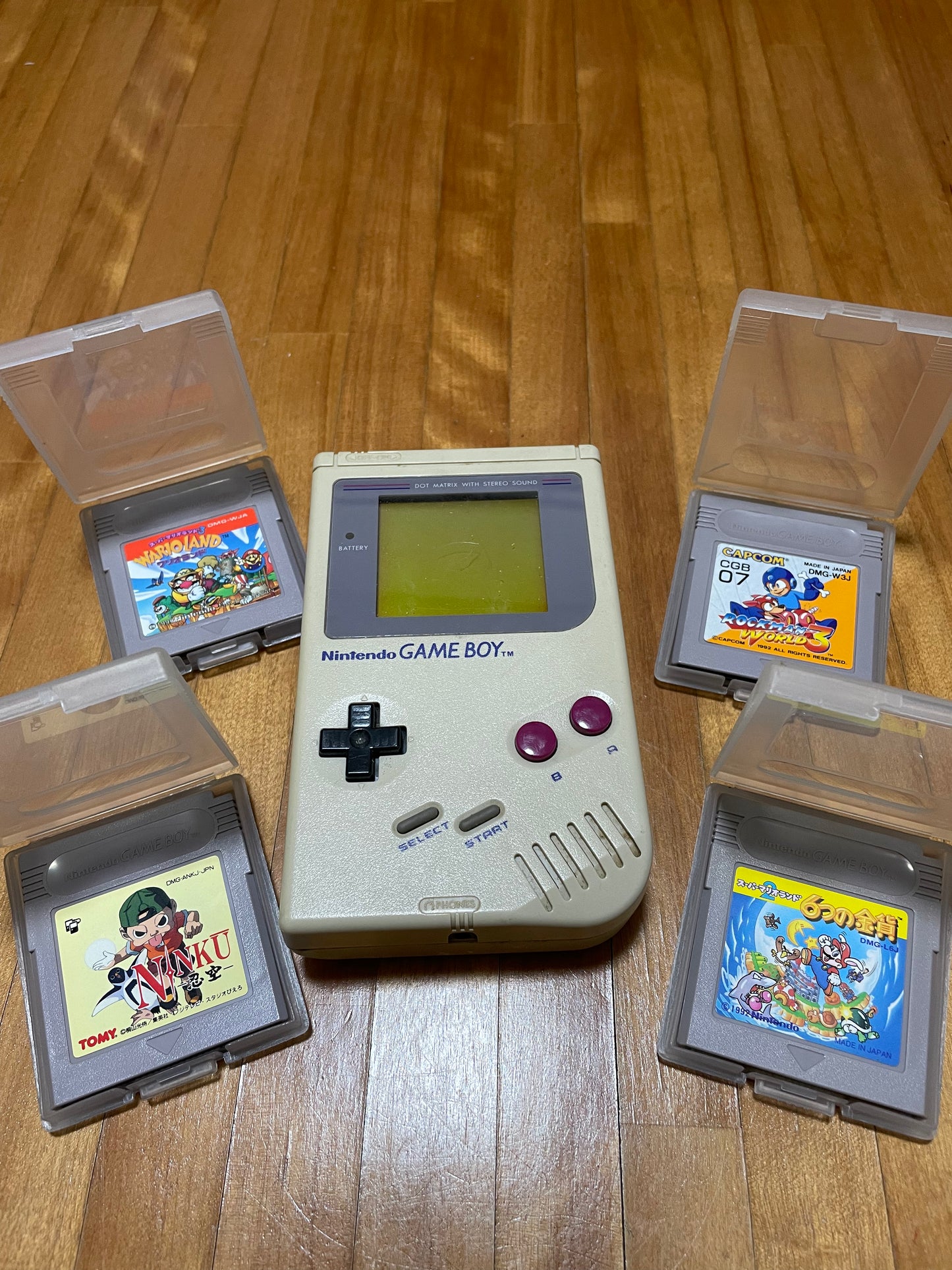 Game Boy Console and 4 Games Bundle Deal